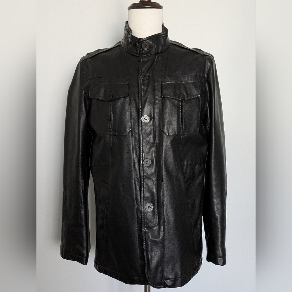 Mantoni Milan Italy Black Leather Jacket – Men’sBundle 2+ items and save! Open t